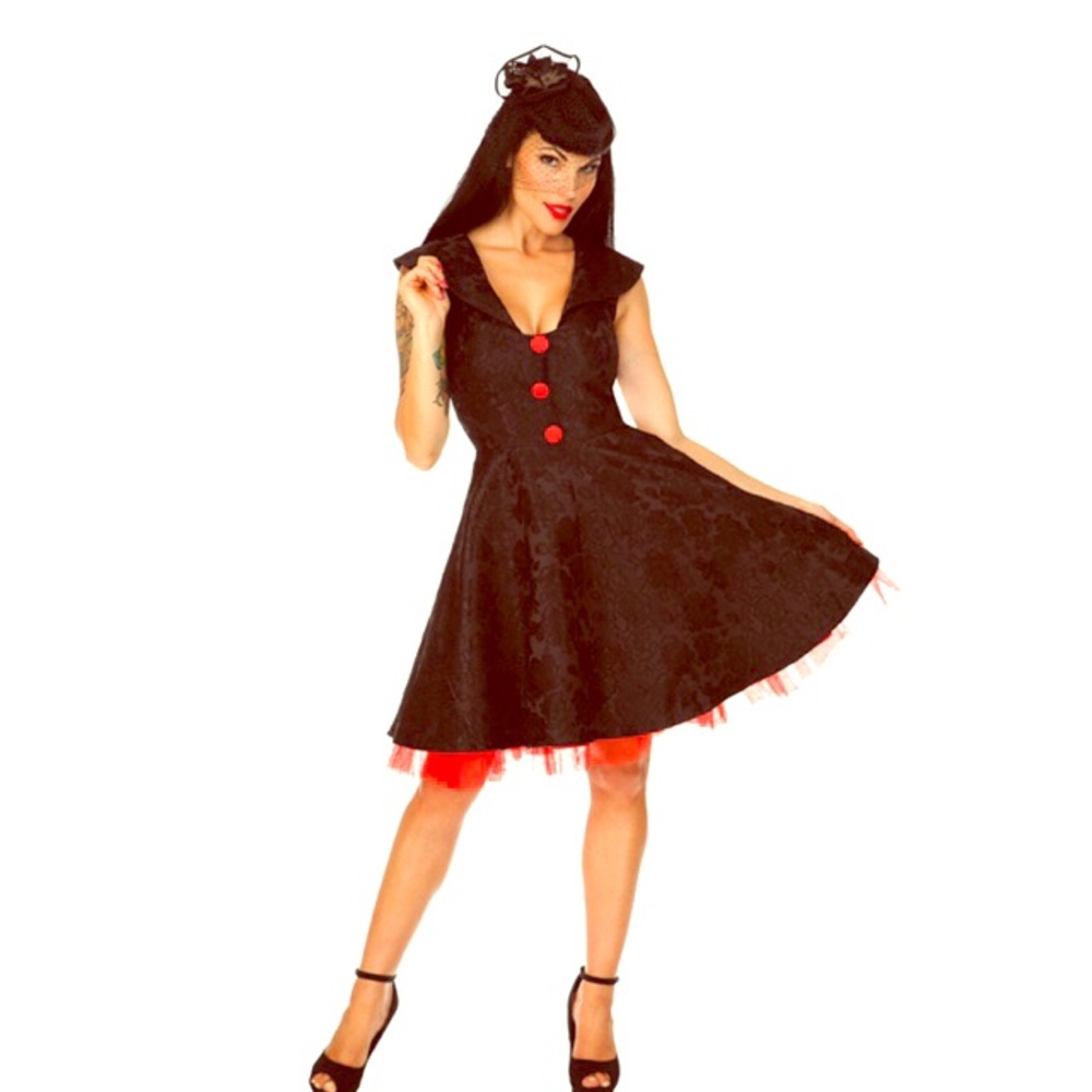 Voodoo vixen black & red dress size large